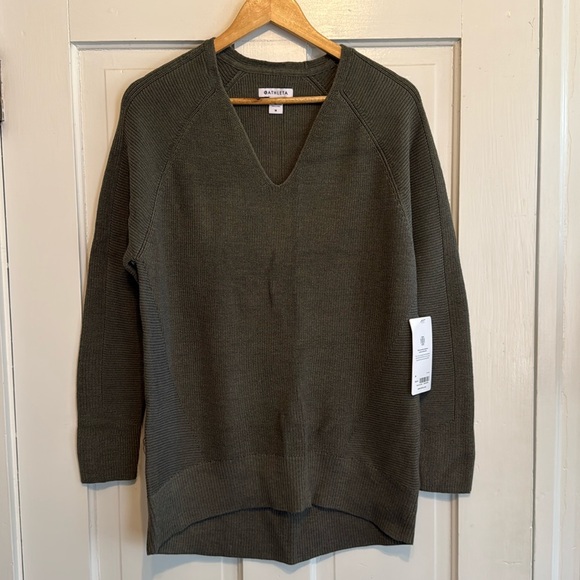 Athleta Sweaters - Athleta Hanover sweater, NWT, medium, green-gray